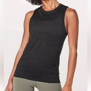 lululemon athletica Black Perforated Athletic Tank
